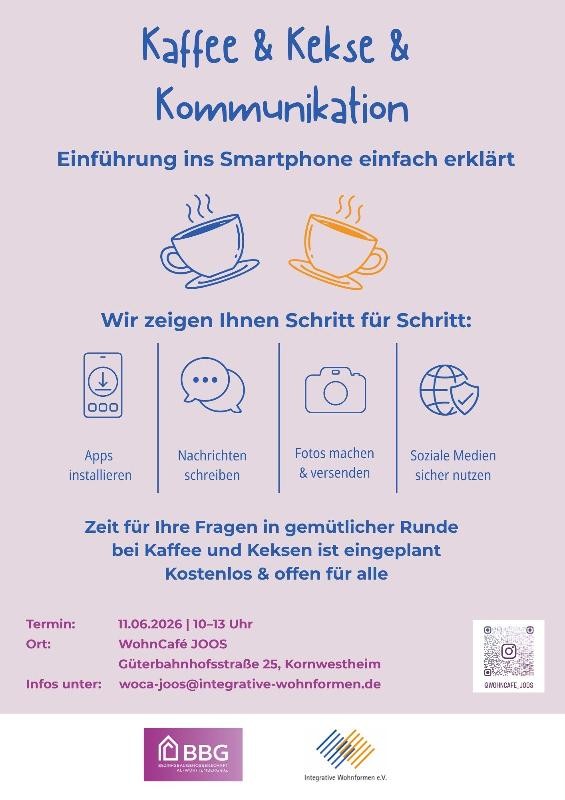 Plakat Vorankündigung Smartphone-Kurs