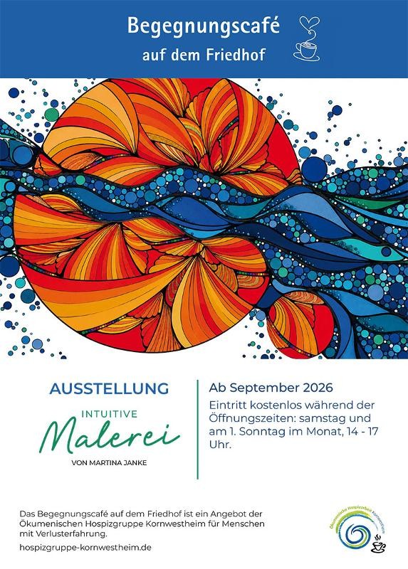 Plakat zur Ausstellung Intuitive Malerei von Martina Janke