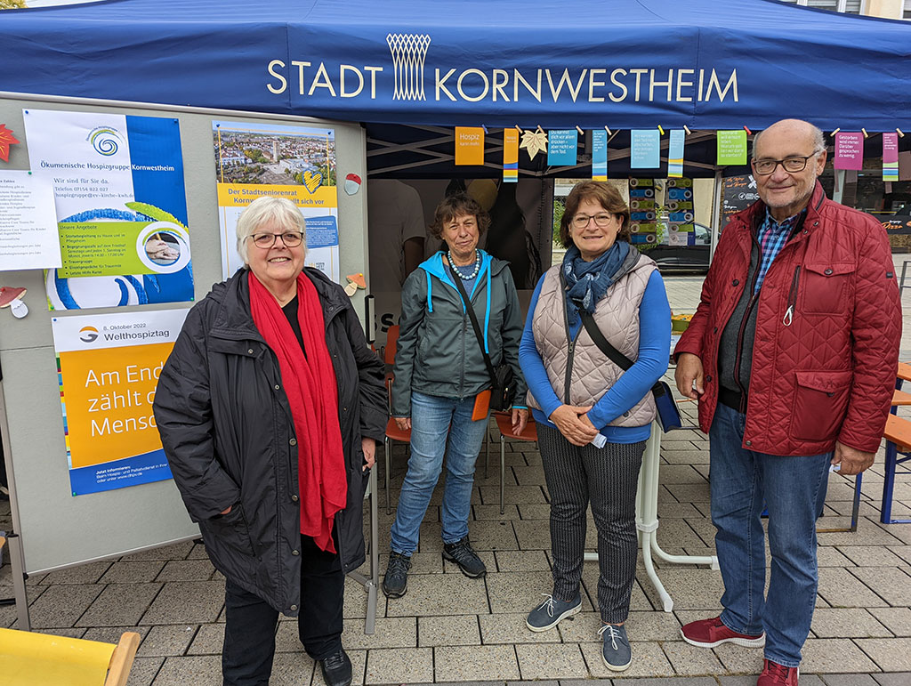 SSR auf dem Aktionstag: unter anderem mit Renate Schwaderer unnd Siegfried Dannwolf