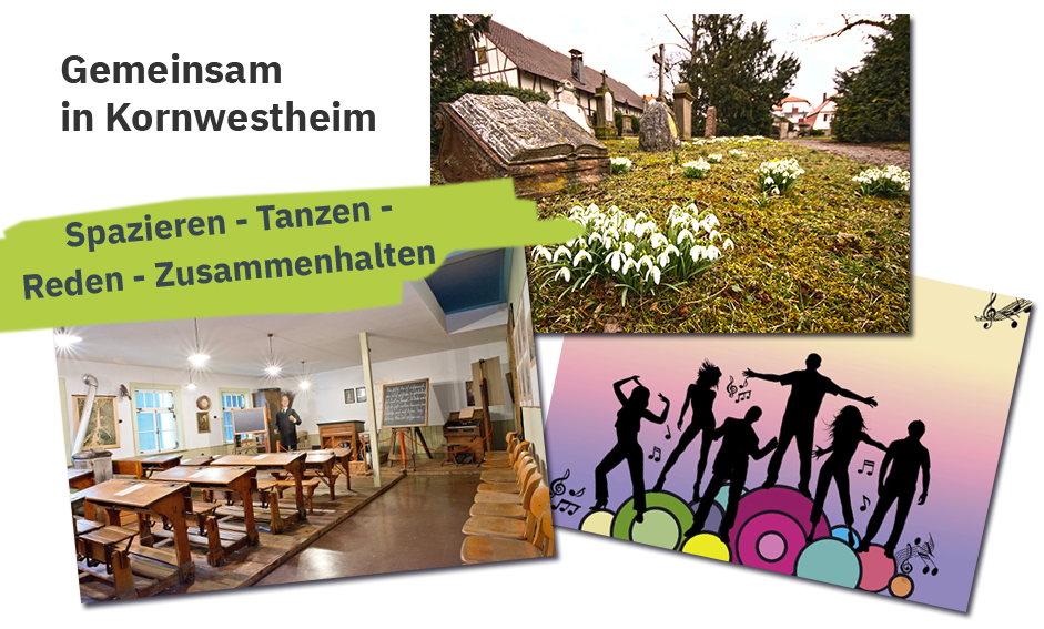 Collage zu den Veranstaltungen von Gemeinsam in Kornwestheim 